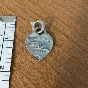 Authentic Tiffany RTT Heart with Jump Ring from UK